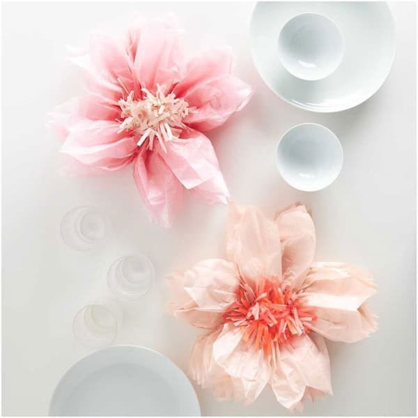 Dekorativa silkespappersblommor - RICO DESIGN - Sakura - 40 cm - 2 st - Rosa