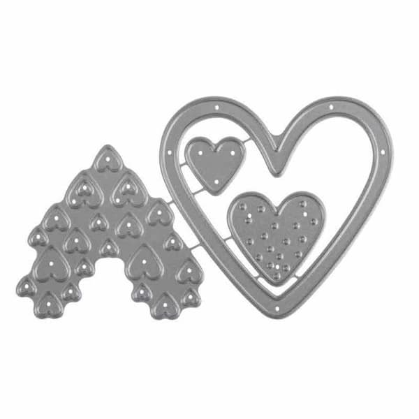 Metallskärform 7,6 x 4,5 cm - Hjärtan