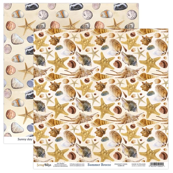 Paper Pad 12x12 - ScrapBoys - Summer Breeze