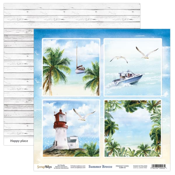Paper Pad 12x12 - ScrapBoys - Summer Breeze