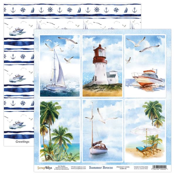 Paper Pad 12x12 - ScrapBoys - Summer Breeze