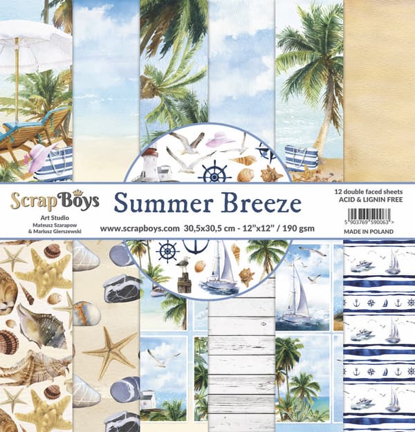 Paper Pad 12x12 - ScrapBoys - Summer Breeze