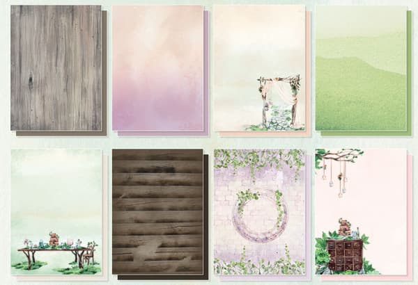 Paper Pad A4 - DIY Block Studio Light - Romantic Forest