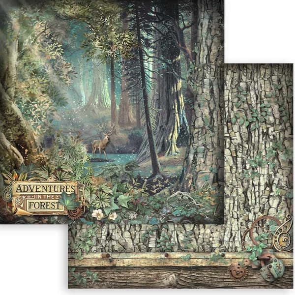 Paper Pad Stamperia - Magic Forest - 12x12 Tum