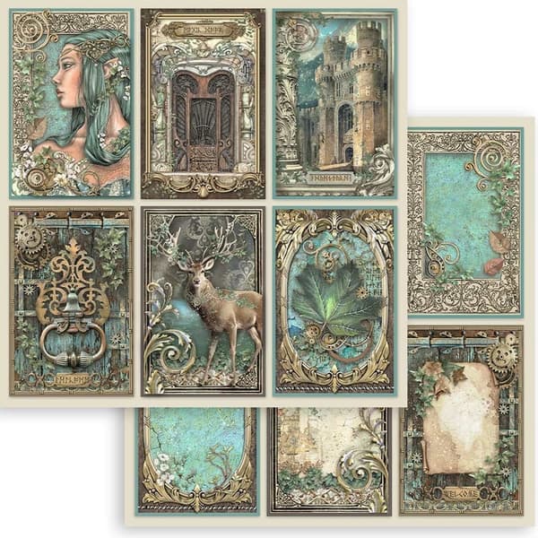 Paper Pad Stamperia - Magic Forest - 12x12 Tum