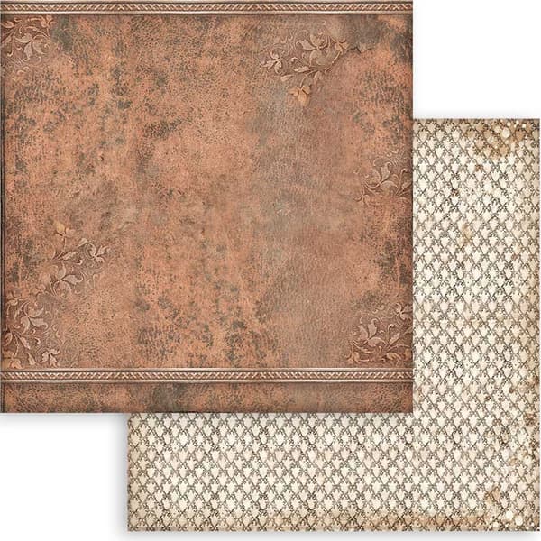 Paper Pad Stamperia - Vintage Library Backgrounds - 12x12 Tum