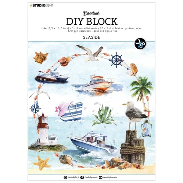 Paper Pad A4 - DIY Block Studio Light - Seaside