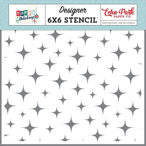 Schablon Echo Park - Holiday Cheer Sparkle - 6x6 Tum