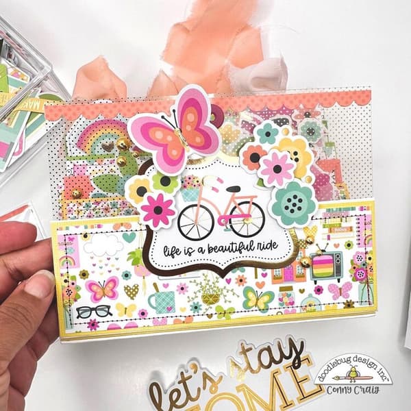 Die Cuts Doodlebug - Hello Again Bits & Pieces - 94 delar