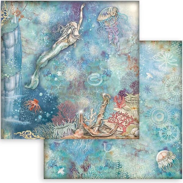 Paper Pad Stamperia - Songs of the Sea - 12x12 Tum