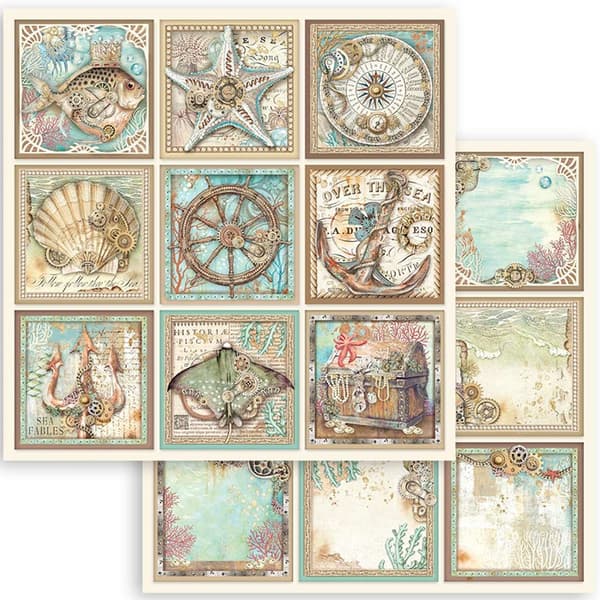 Paper Pad Stamperia - Songs of the Sea - 12x12 Tum