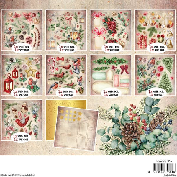 Paper Pad 8x8 - Studio Light - Magical Christmas Die-Cut Block