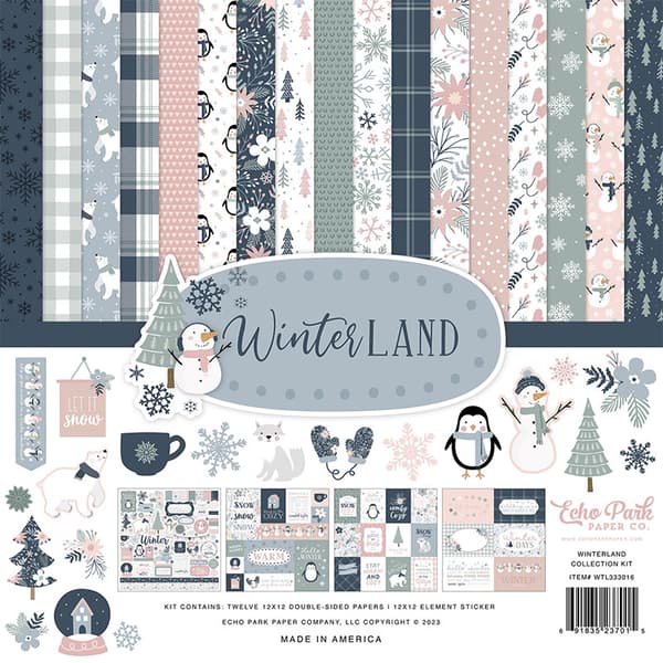 Paper Pad Echo Park - Winterland - 12x12 Tum