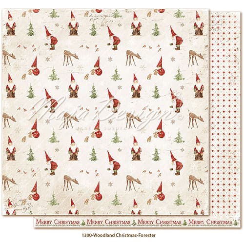Paper Pad 36 ark Maja Design 6x6 - Woodland Christmas