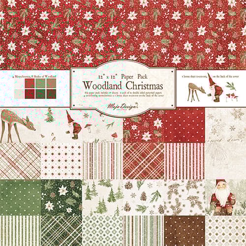 Paper Pack 12"x12" Maja Design - Woodland Christmas