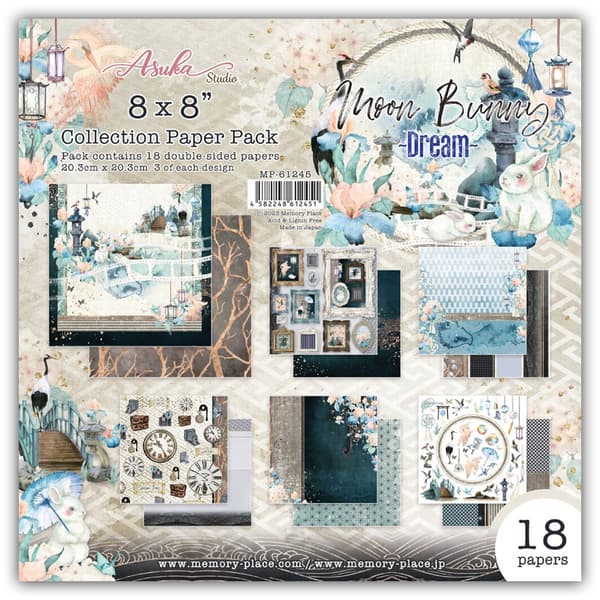 Paper Pad 8x8 - Asuka - Moon Bunny Dream