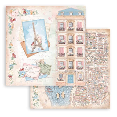 Paper Pad Stamperia - Oh lá lá - 12x12 Tum