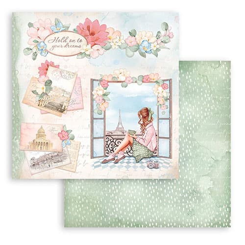 Paper Pad Stamperia - Oh lá lá - 12x12 Tum