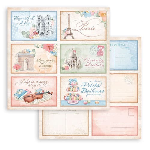 Paper Pad Stamperia - Oh lá lá - 12x12 Tum