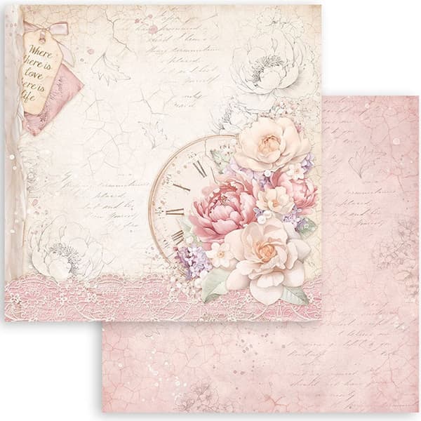 Paper Pad Stamperia - Romance Forever - 12x12 Tum