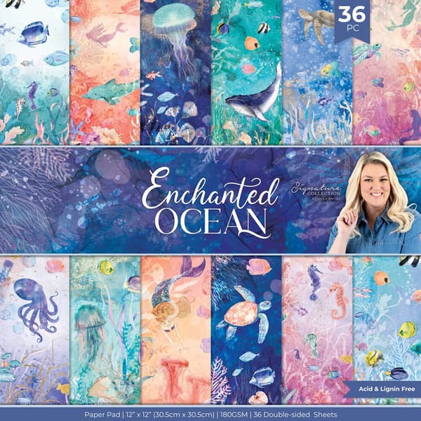 Paper Pad 12x12 - Enchanted Ocean - Crafters Companion