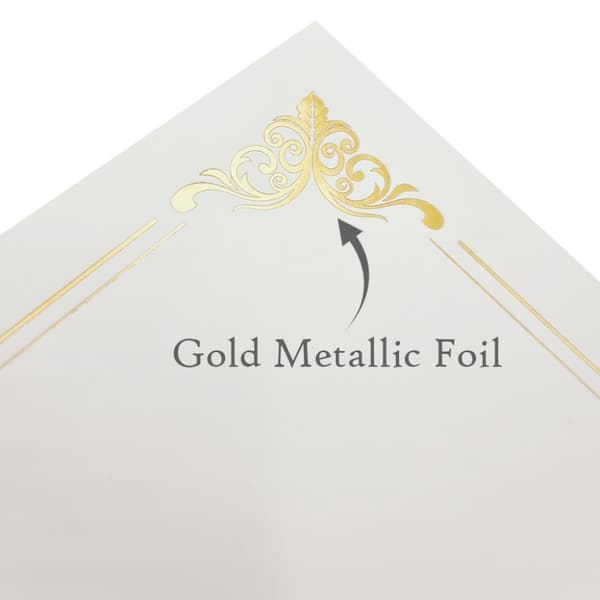 Diplom Certifikat - 20 ark A4 - Elegant Guld Folierat - 170 g