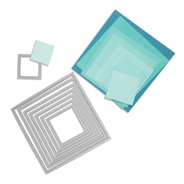 SIZZIX Framelits Skärform Set 8 stycken - fyrkanter