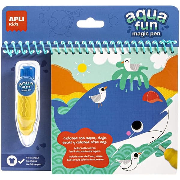 Vattenmålarbok - Aqua Fun Magic Water - Havsdjur