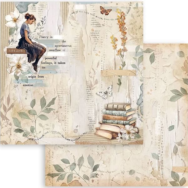 Paper Pad Stamperia 12x12 Tum - Secret Diary