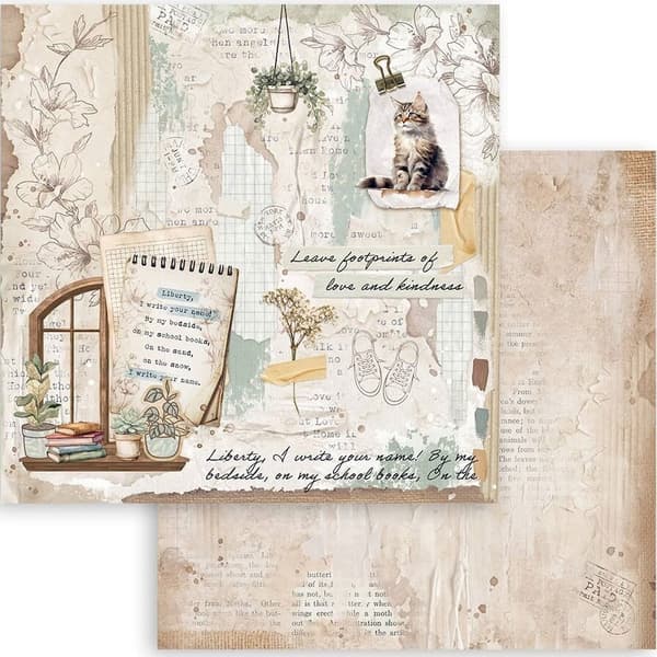Paper Pad Stamperia 12x12 Tum - Secret Diary