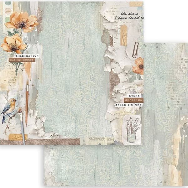 Paper Pad Stamperia 12x12 Tum - Secret Diary