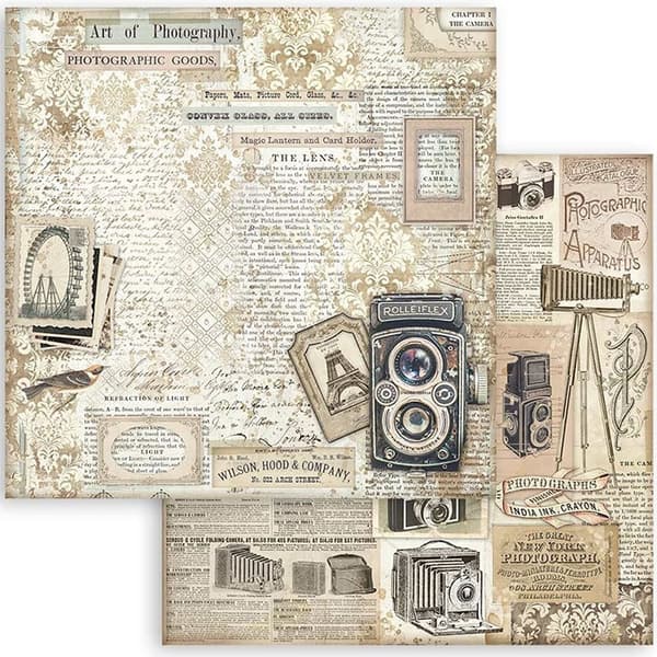 Paper Pad Stamperia 12x12 Tum - Brocante Antiques