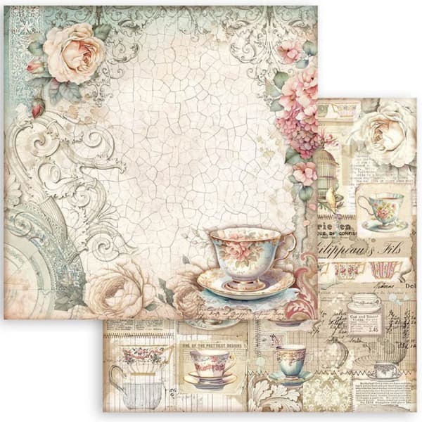Paper Pad Stamperia 12x12 Tum - Brocante Antiques