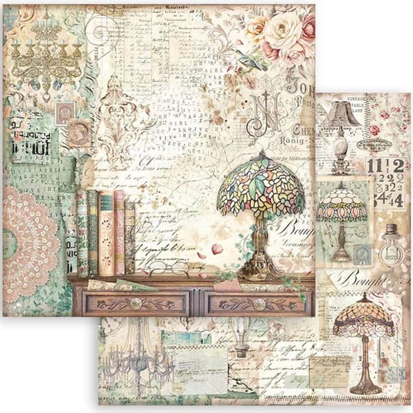 Paper Pad Stamperia 12x12 Tum - Brocante Antiques