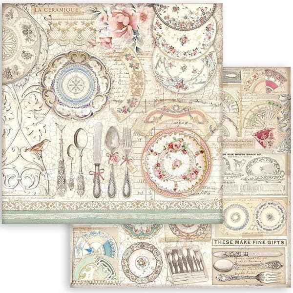 Paper Pad Stamperia 12x12 Tum - Brocante Antiques