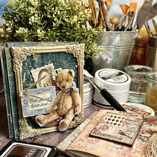 Paper Pad Stamperia 12x12 Tum - Maxi Background Brocante Antiques