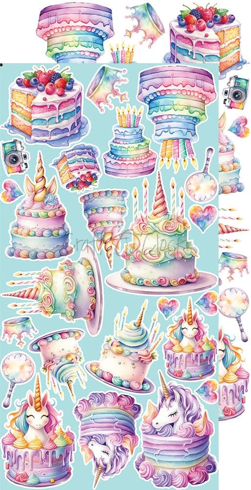 Paper Pack Extra Set Combo - Craft O Clock - Unicorn Sweet