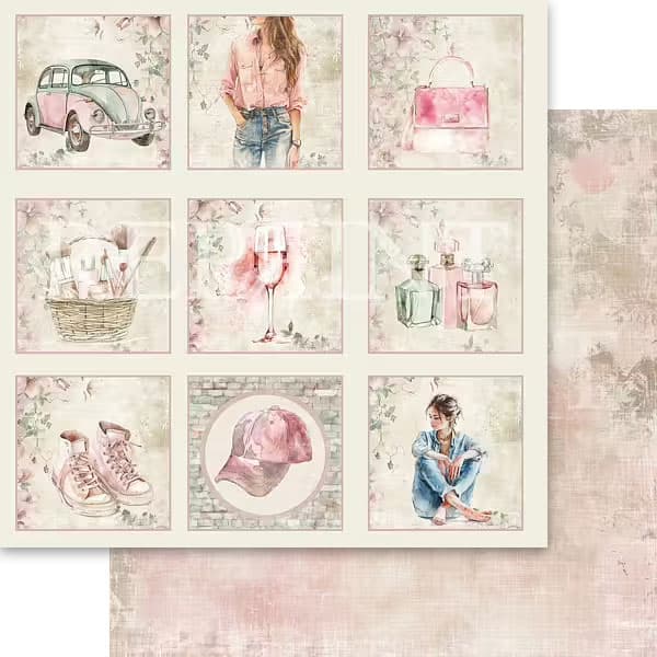 Paper Pad 12x12 - Reprint - Girly