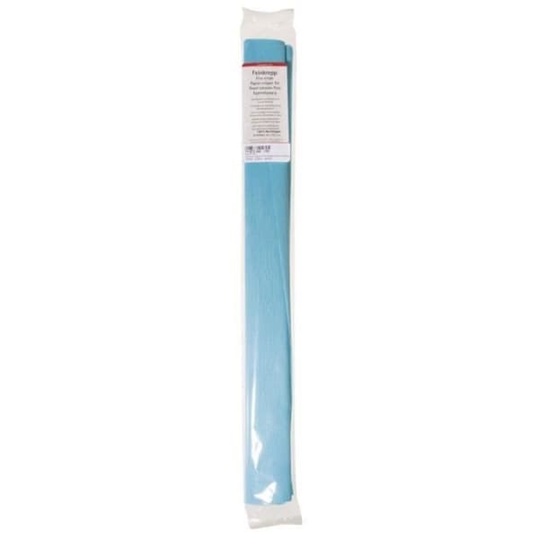Crepepapper - Rayher - Ljusblå - 50x250 cm - 30 g/m² - Elastisk 51%