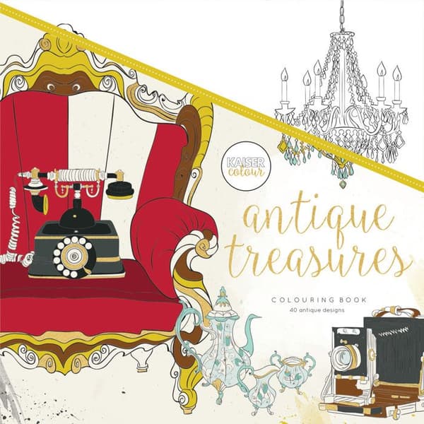 Kaiser Antique treasures målarbok - Kaiser färg Svart - Vuxen - Blandat