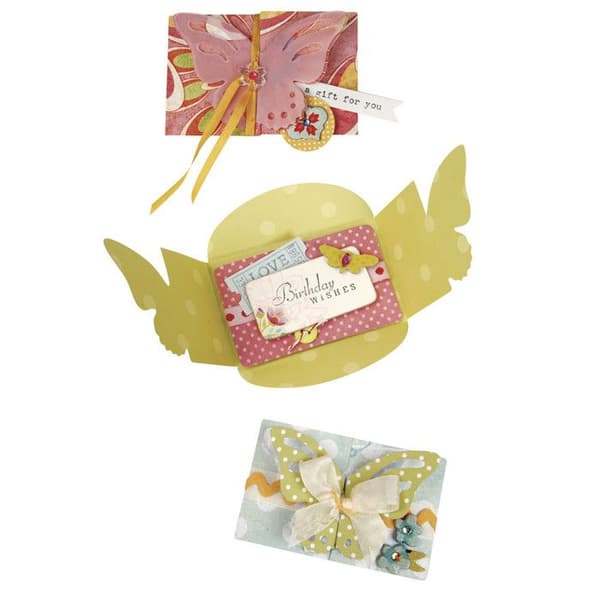 Skärmatris - Sizzix - Bigz XL - Fjäril - Kompatibel med maskiner - 26,04x11,43cm