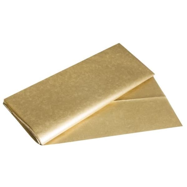 Pap. siden Metallic, ljusäkta, guld, 50x70cm, 17g/m², färgbeständig, 3 ark