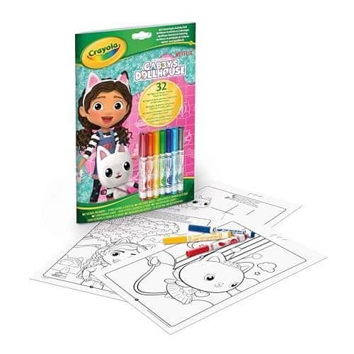 CRAYOLA, AKTIVITETER OCH FÄRGALBUM GABBY AND THE MAGIC HOUSE, 32 P