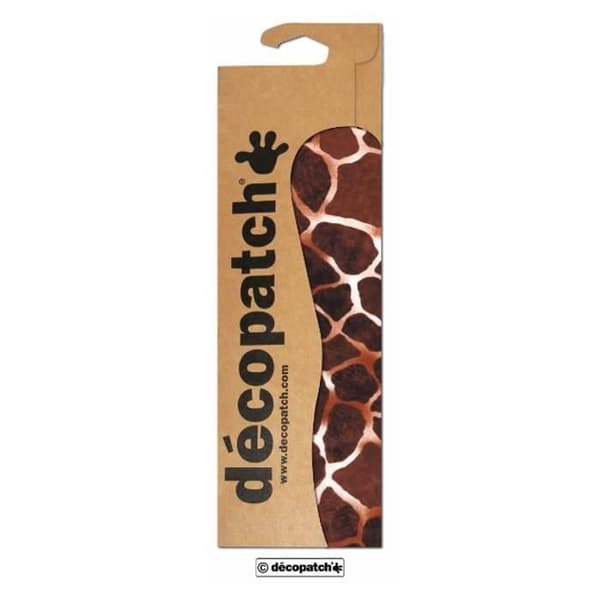 DECOPATCH Ficka med 3 identiska ark giraffmönster 30x40 cm