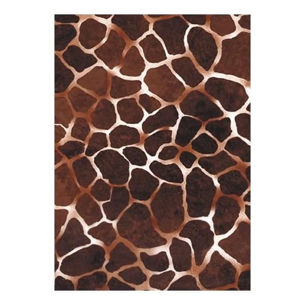 DECOPATCH Ficka med 3 identiska ark giraffmönster 30x40 cm