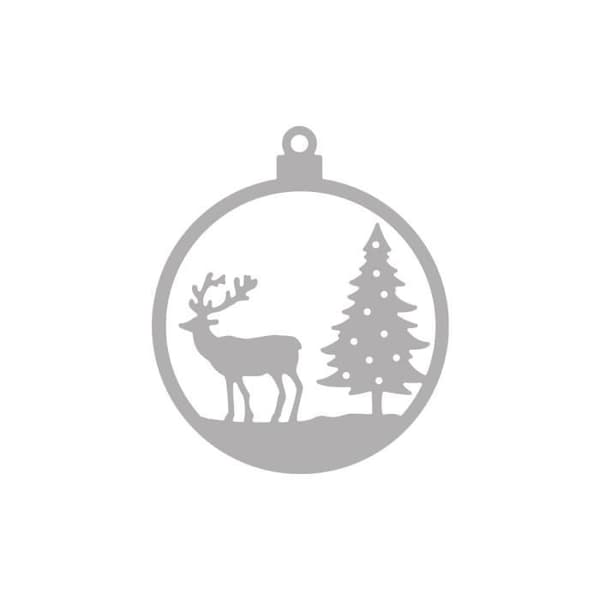 Skärmall - RAYHER - Rådjursjulkula - Vit - Vuxen - Blandat