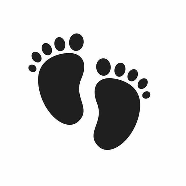 Skärformar - Babyfotspår