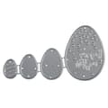 Miniatyrbild 1 av 3: Dekorszablonset:Påskägg, 1,5 - 4,5cm x 1,1 - 3,2cm, 4 delar