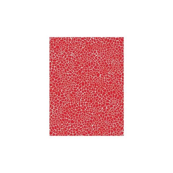 Decopatch-papper - DECOPATCH - Röda facetter - Paket med 3 bitar - 30 x 39 cm - 20 g/m²