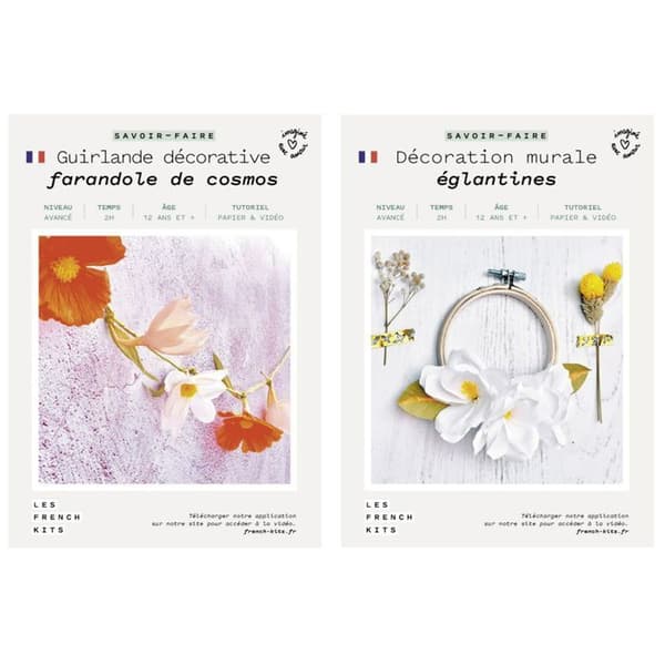Gör-det-själv papperslåda - Bröllop - Blomdekorationer - Garland och cirkel